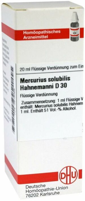 Dhu Mercurius Solubilis Hahnemanni D30 Dilution