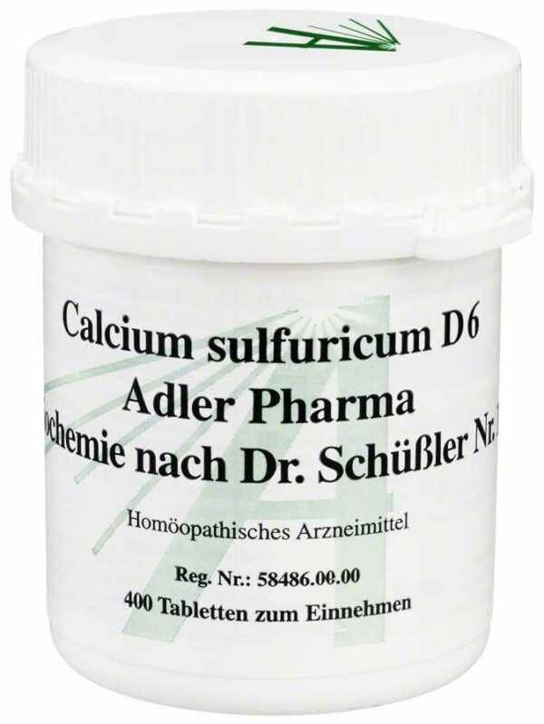 Biochemie Adler 12 Calcium Sulfuricum D 6 400 Tabletten