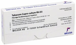 Weleda Tabacum Cupro cultum Rh D3 8 x 1 ml Ampullen