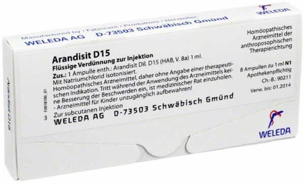 Arandisit D 15 Ampullen Weleda 8 X 1 ml