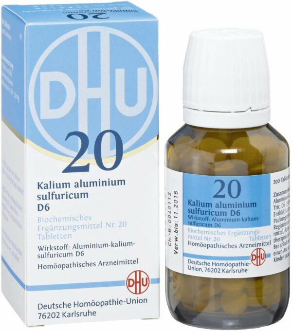 Biochemie DHU 20 Kalium aluminum sulfuricum D6 200 Tabletten