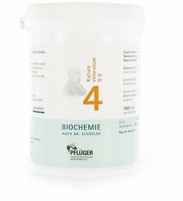 Biochemie Pflüger 4 Kalium chloratum D6 1000 Tabletten