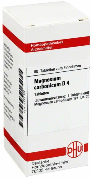 Magnesium Carbonicum D 4 Dhu 80 Tabletten