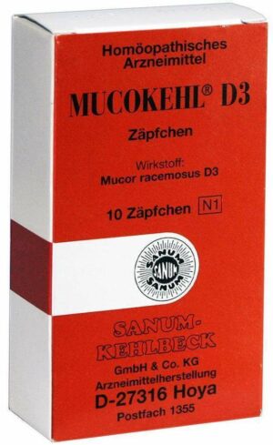 Mucokehl Suppos. D3 10 Zäpfchen