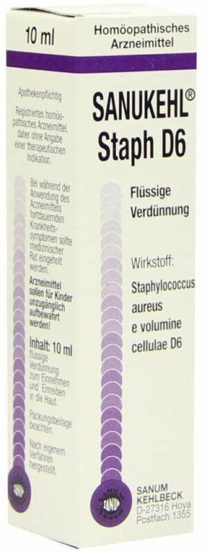 Sanukehl Staph D6 10 ml Tropfen