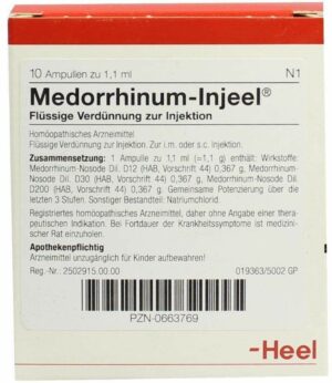 Medorrhinum Nosoden Injeel 10 Ampullen