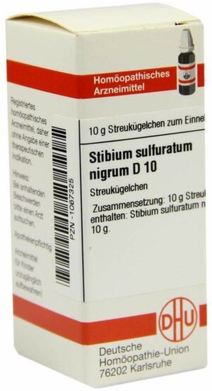 Dhu Stibium Sulfuratum Nigrum D10 Globuli