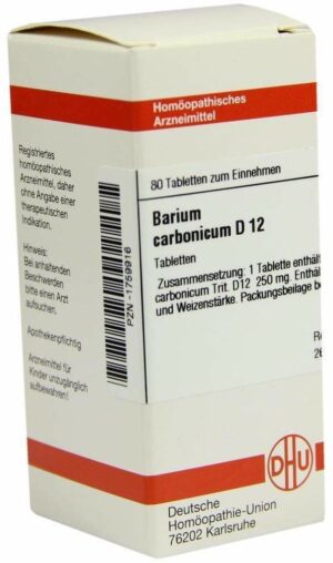 Barium Carbonicum D 12 80 Tabletten