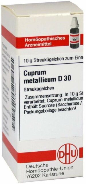 Cuprum Metallicum D30 10 G Globuli