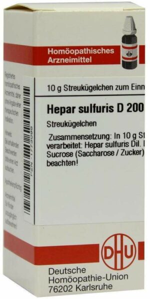 Hepar Sulfuris D 200 Globuli