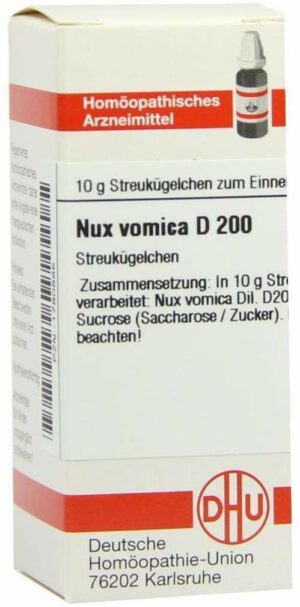 Nux Vomica D200 10 G Globuli