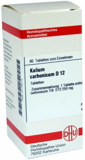 Kalium Carbonicum D 12 80 Tabletten