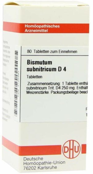 Bismutum Subnitricum D 4 Tabletten