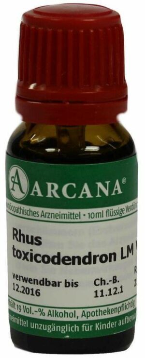 Rhus Toxicodendron Lm 6 Dilution 10 ml