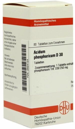 Acidum Phosphoricum D 30 Tabletten