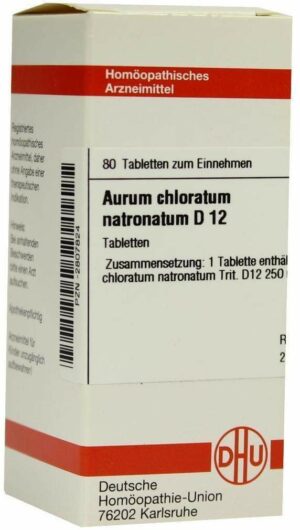 Aurum Chloratum Natronatum D12 Tabletten 80 Tabletten