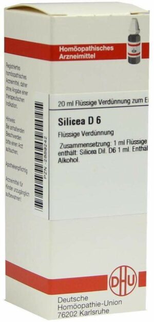 Silicea D6 Dilution 20 ml Dilution