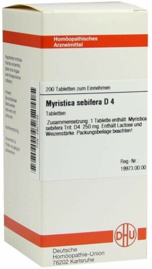 Myristica Sebifera D4 Dhu 200 Tabletten