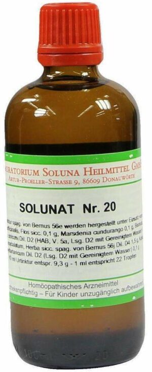 Solunat Nr.20 100 ml Tropfen