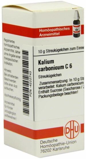 Kalium Carbonicum C 6 Globuli