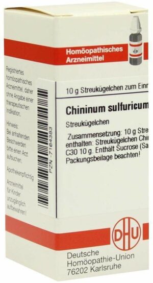 Chininum Sulfuricum C 30 Globuli 10 G