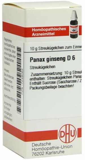 Panax Ginseng D6 10 G Globuli