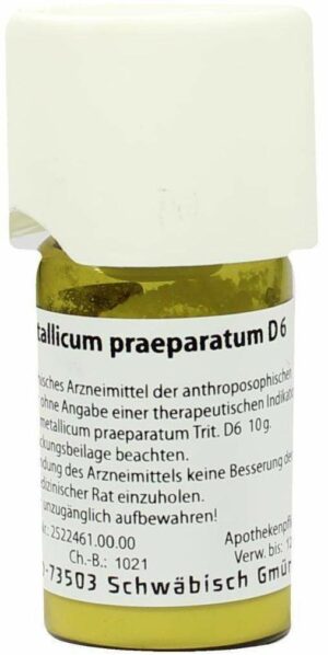 Weleda Ferrum Metallicum Praeparatum D6 20 g Trituration