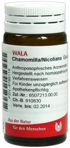 Wala Chamomilla Nicotiana Globuli