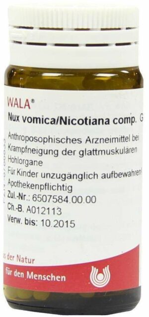 Wala Nux Vomica Nicotiana Comp. 20 G Globuli