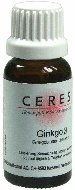 Ceres Ginkgo Urtinktur 20 ml Tropfen