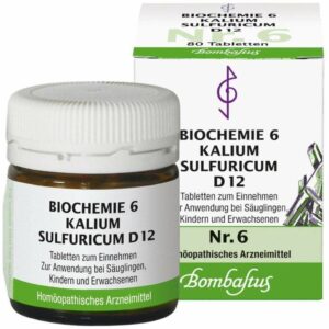 Biochemie Bombastus 6 Kalium sulfuricum D 12 80 Tabletten