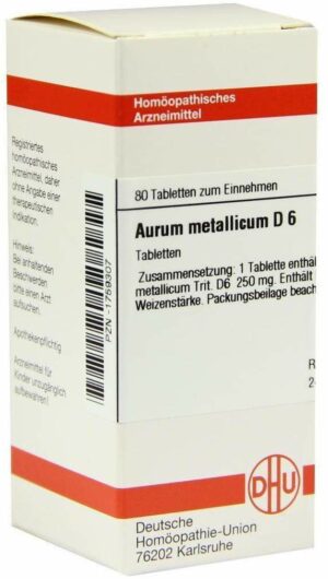 Aurum Metallicum D 6 80 Tabletten