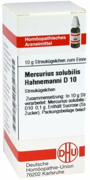 Mercurius Solubilis D 10 Globuli Hahnemann