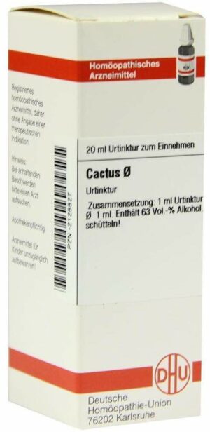 Cactus Urtinktur Dhu 20 ml Dilution