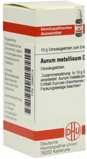 Aurum Metallicum D12 10 G Globuli