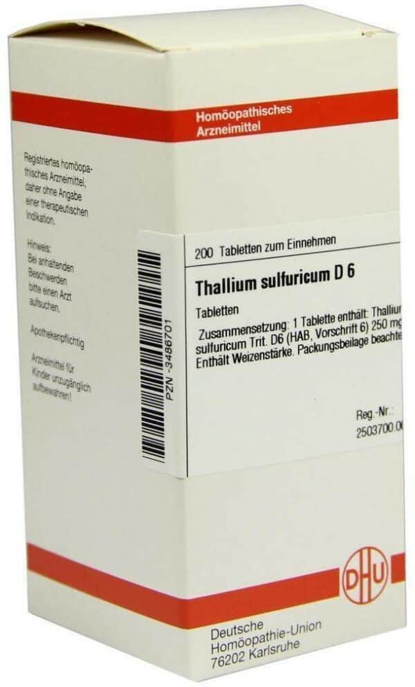 Dhu Thallium Sulfuricum D6 200 Tabletten