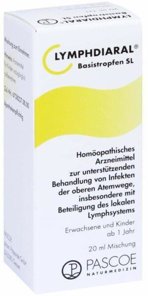 Lymphdiaral 20 ml Basistropfen Sl