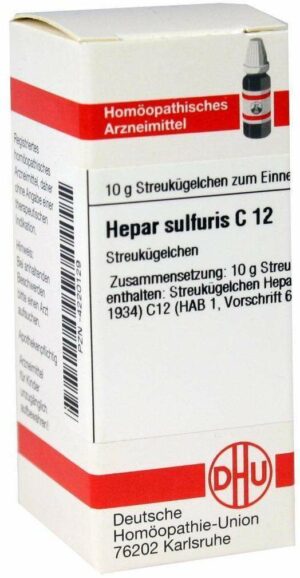 Hepar Sulfuris C12 10 G Globuli