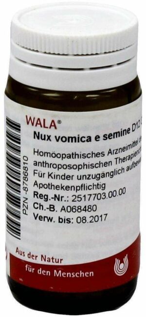 Nux Vomica E Semine D 12 Globuli 20 G