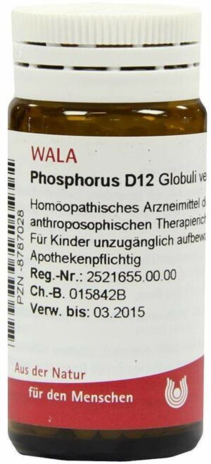 Phosphorus D12 20 G Globuli