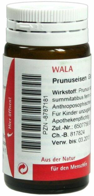 Prunuseisen Globuli Velati Wala 20 G