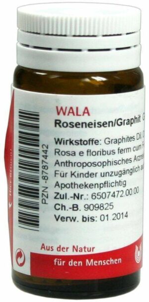 Roseneisen Graphit Wala 20 G Globuli