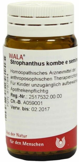 Wala Strophanthus Kombe E Semine D3 Globuli 20g Streukügelchen