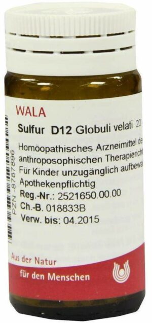 Sulfur D12 Globuli 20 G Globuli