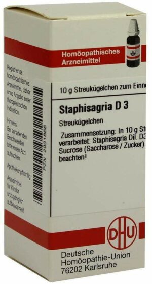 Staphisagria D3 Globuli 10 G Globuli