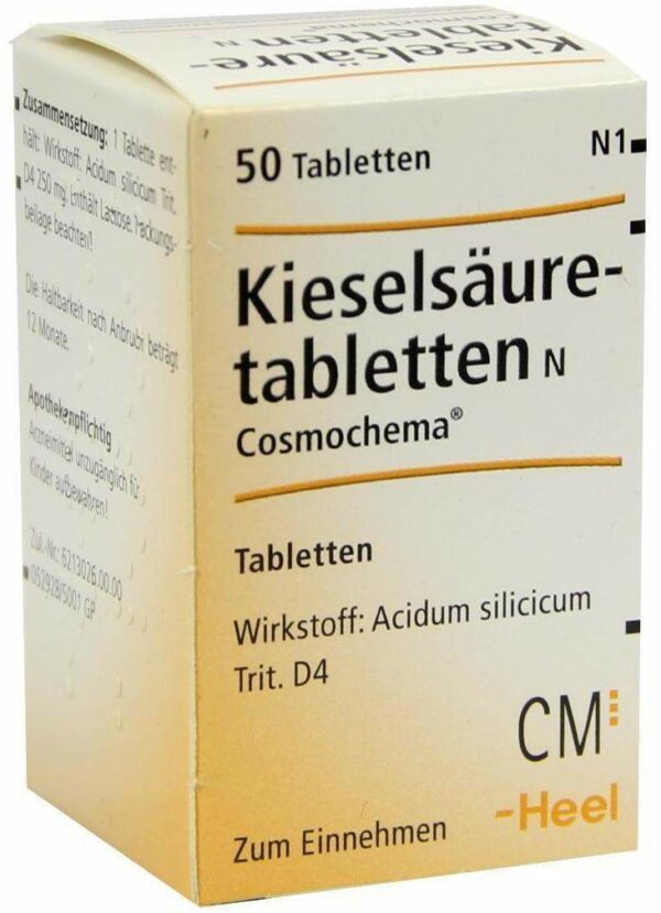 Kieselsäuretabletten N Cosmochema 50 Stück