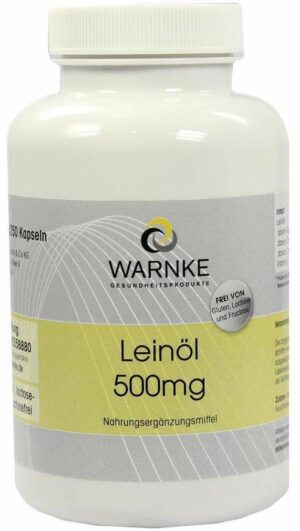 Leinöl 500 mg 250 Kapseln