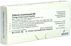 Weleda Stibium arsenicosum D8 8 x 1 ml Ampullen