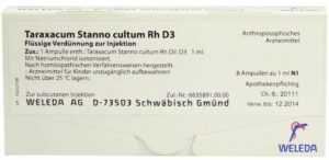 Weleda Taraxacum Stanno cultum Rh D3 8 x 1 ml Ampullen