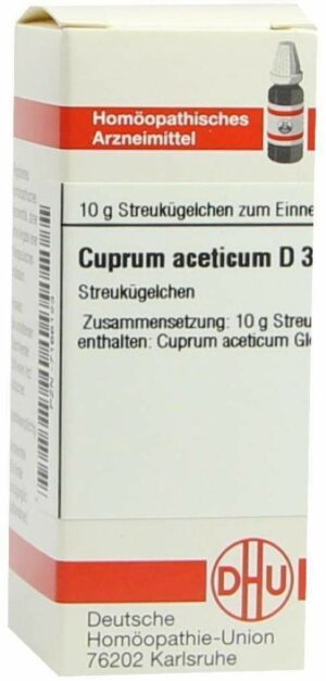 Cuprum Aceticum D 3 Globuli